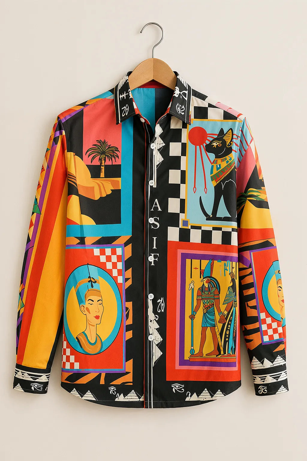 Men's Egyptian Heritage Graphic Printed Shirt