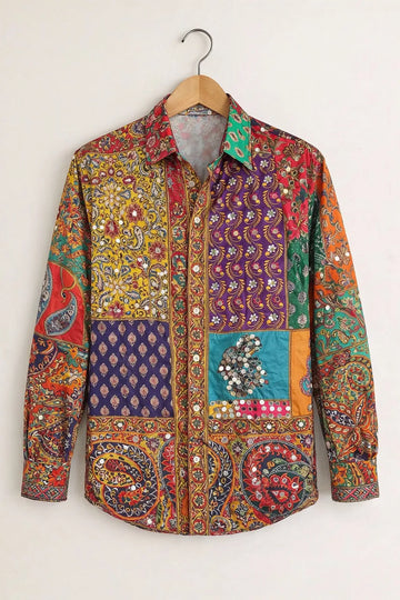 Men's Ornate Ethnic Design Shirt
