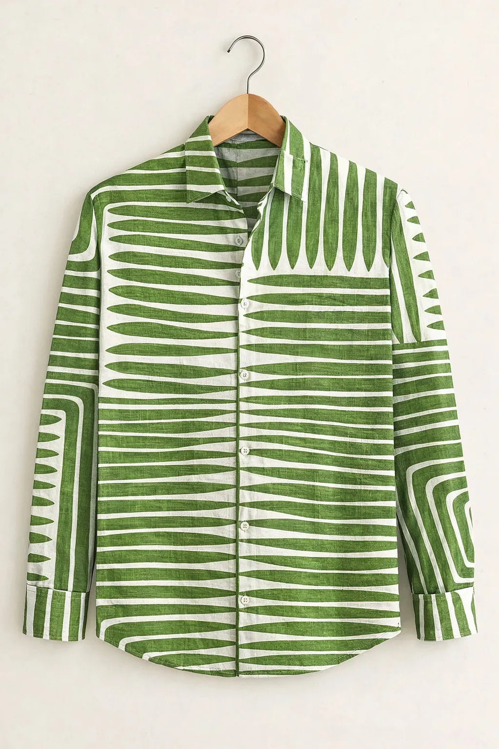 Men's Green Modern Geometric Design