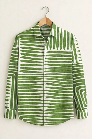 Men's Green Modern Geometric Design