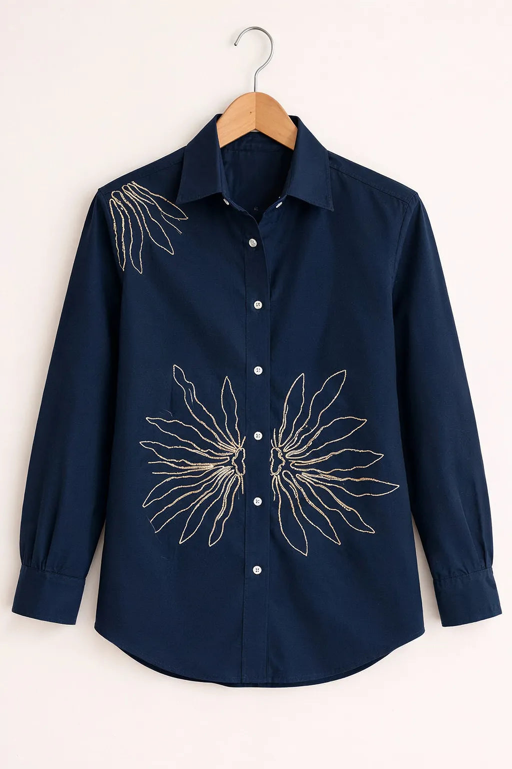 Midnight Wing Embroidered Premium Shirt