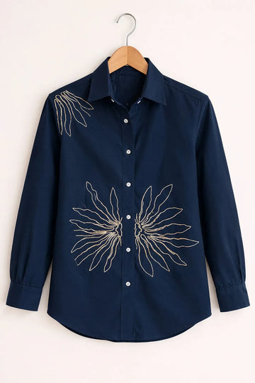 Midnight Wing Embroidered Premium Shirt