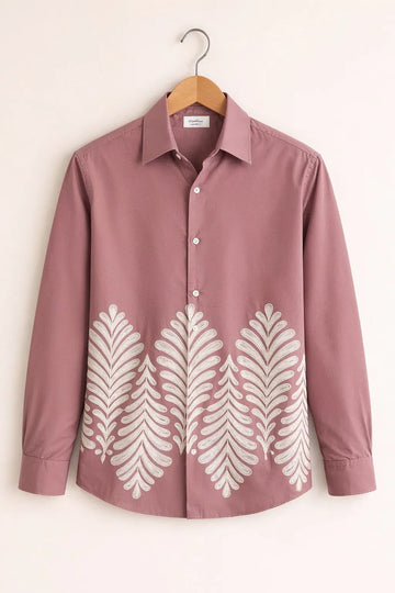 Rosewood Botanical Embroidered Premium Shirt