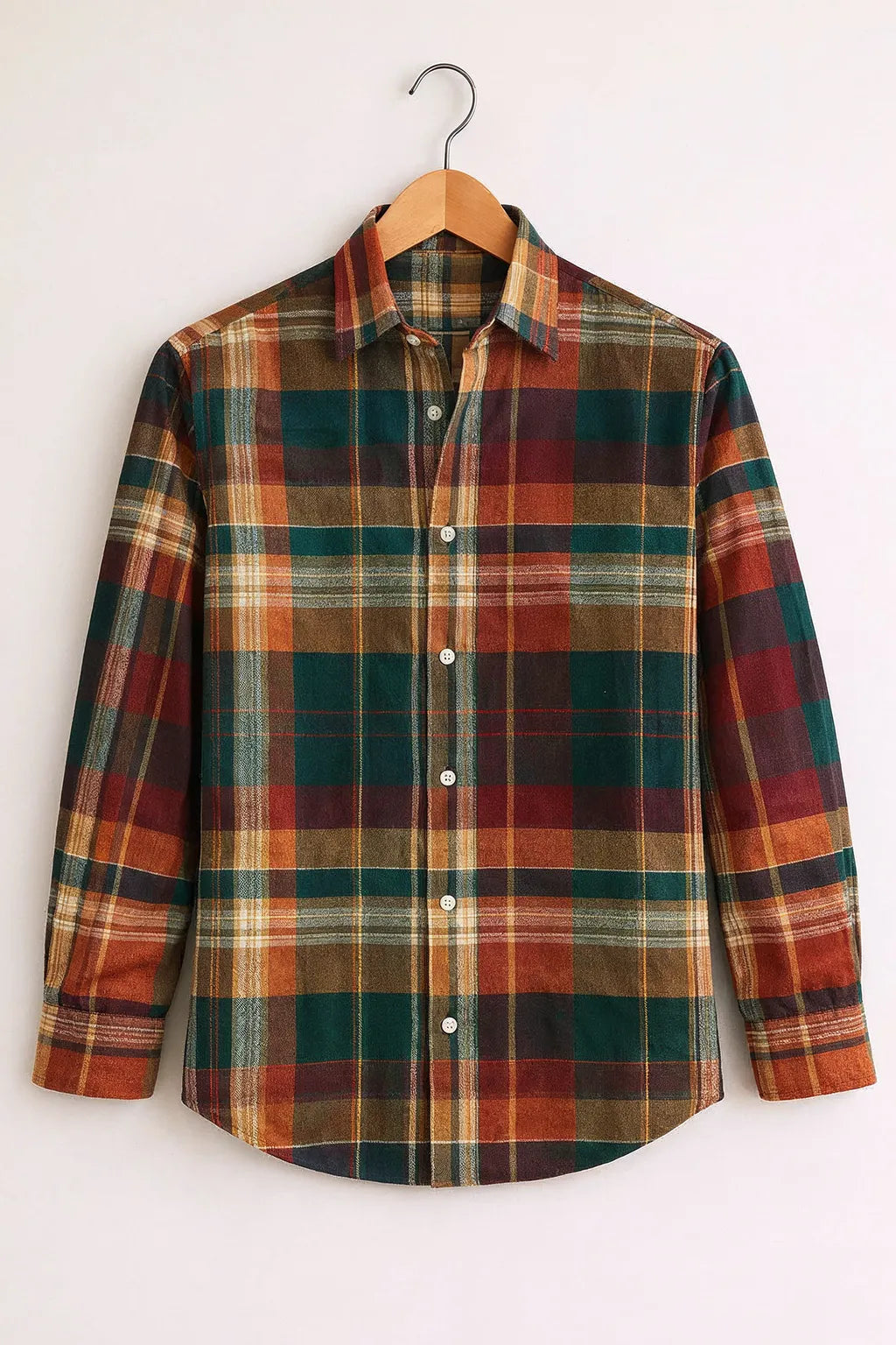 Classic Multicolor Plaid Check Premium Shirt