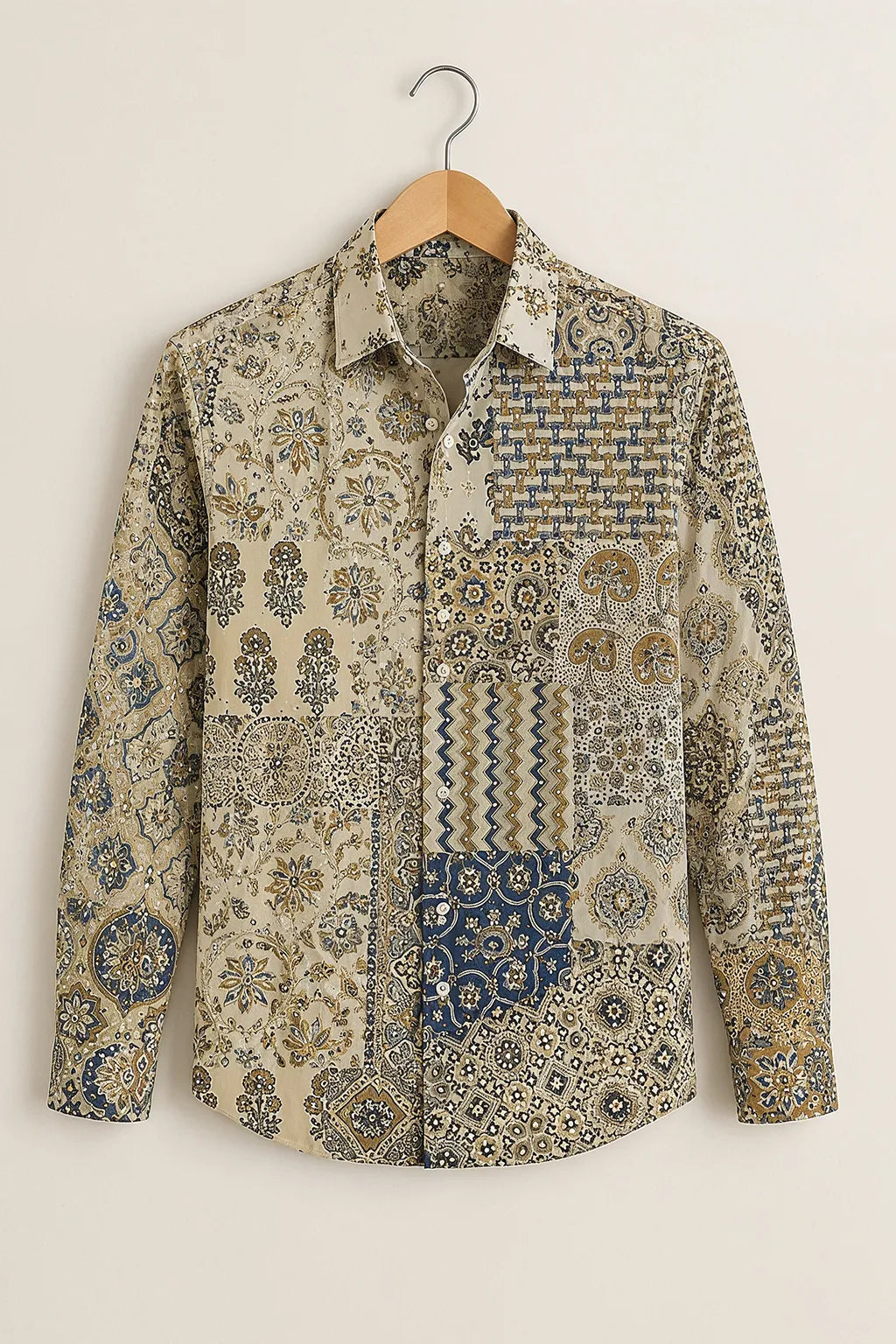 Men's Royal Mosaic Printed Shirt