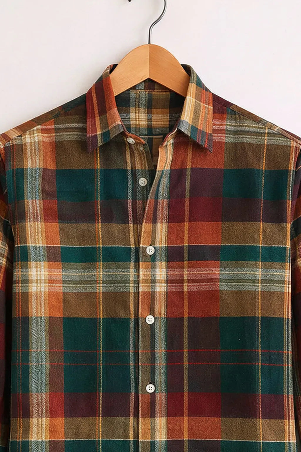 Classic Multicolor Plaid Check Premium Shirt