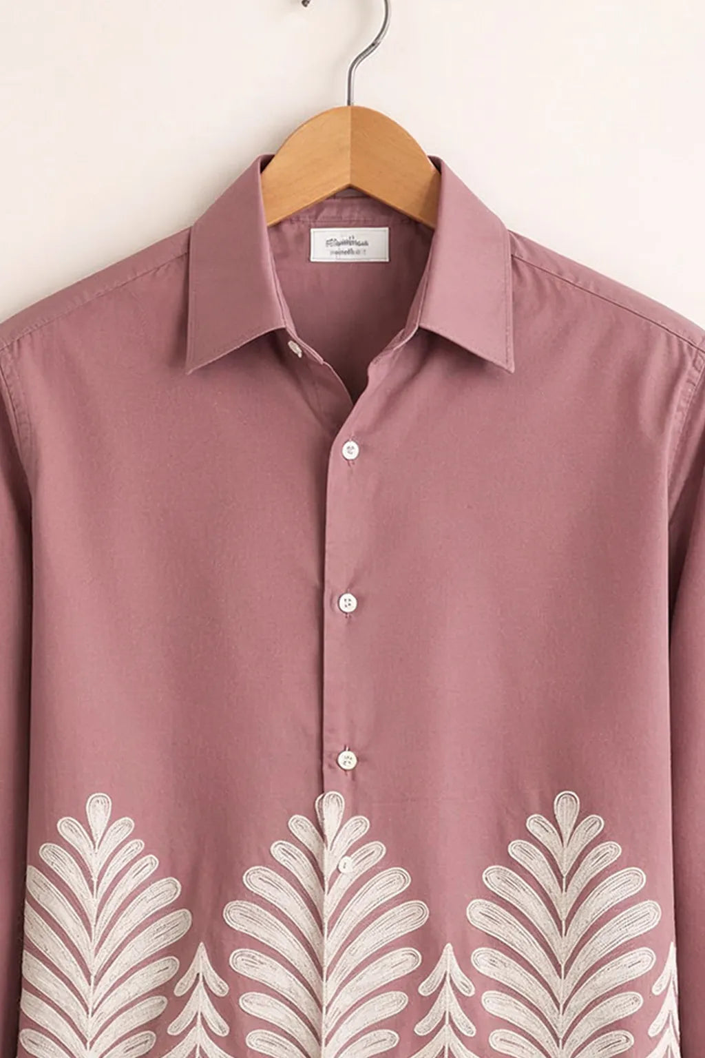 Rosewood Botanical Embroidered Premium Shirt