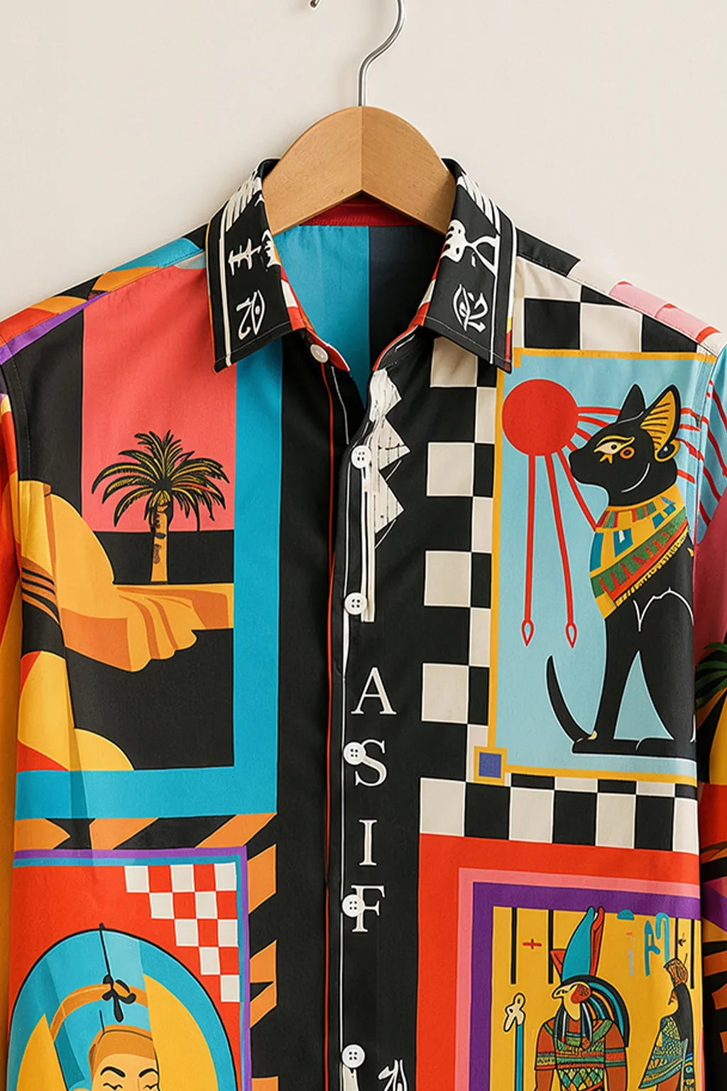 Men's Egyptian Heritage Graphic Printed Shirt