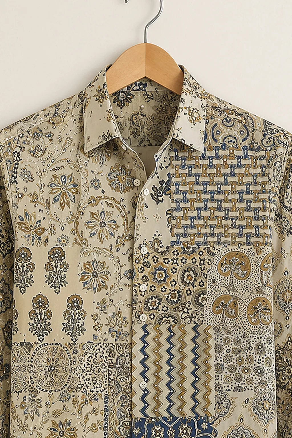 Men's Royal Mosaic Printed Shirt