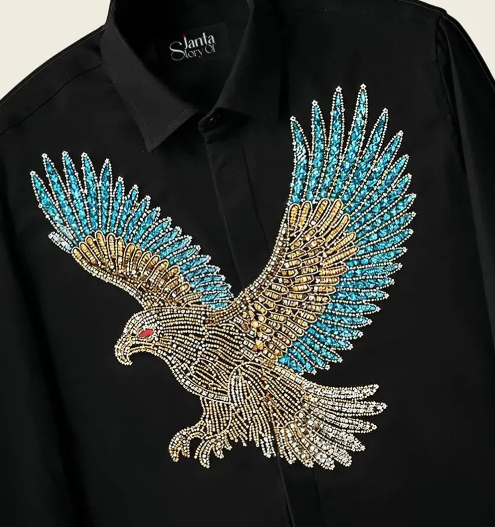 Midnight Eagle Diamond Work Shirt