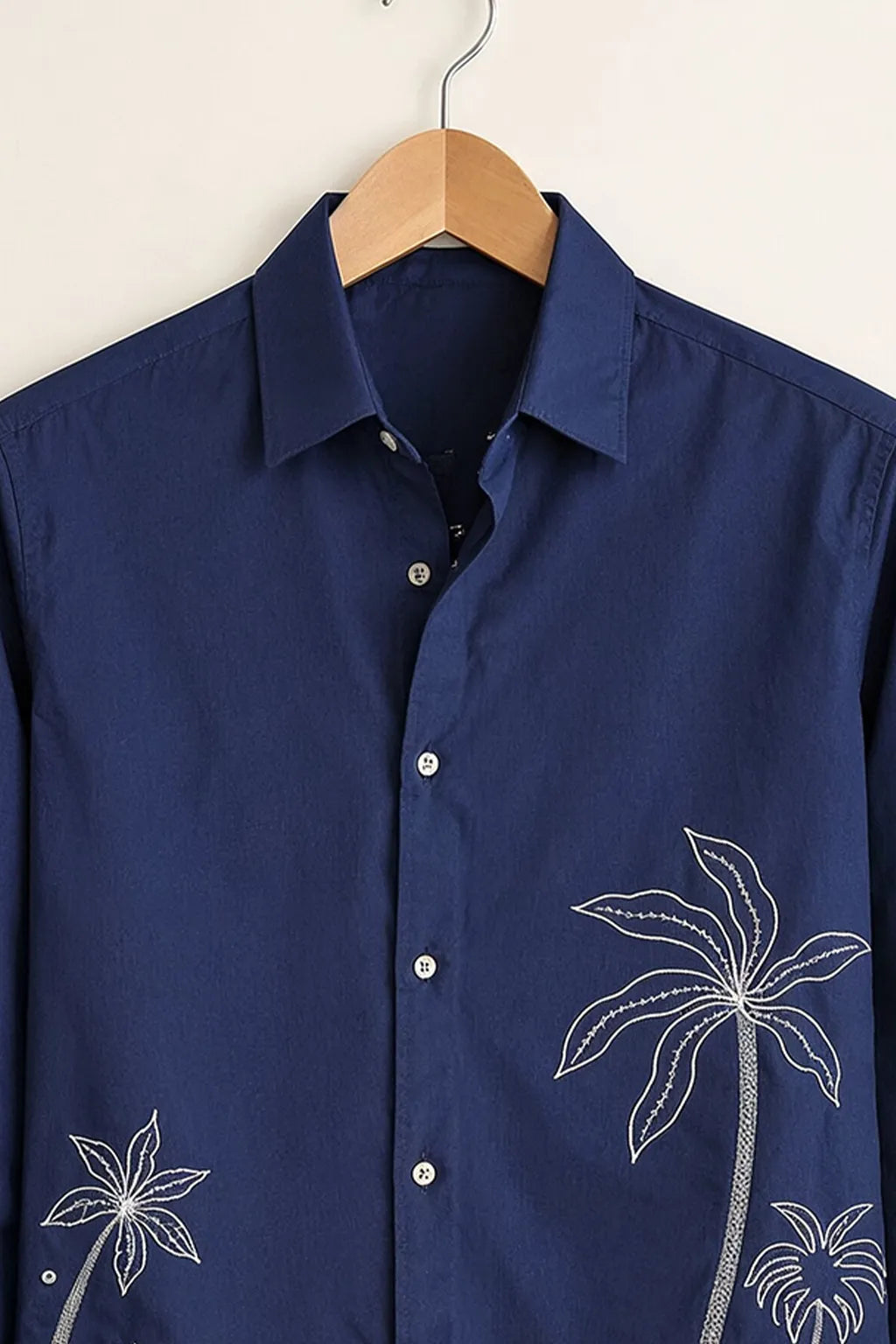 Men's Navy Coastal Minimal Design Shirt