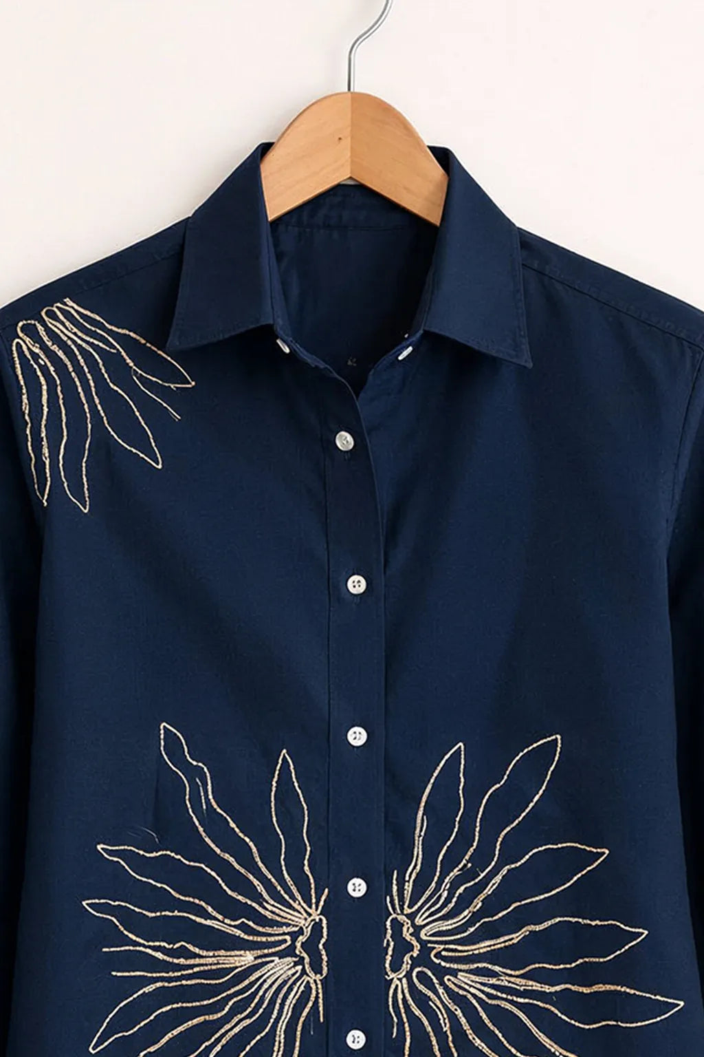 Midnight Wing Embroidered Premium Shirt
