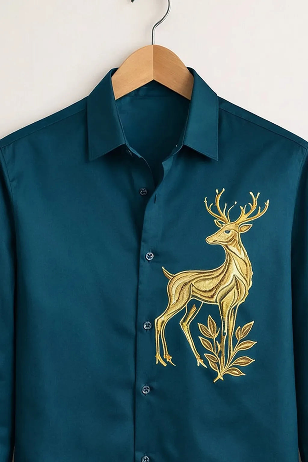 Men's Minimal Luxe Embroidery Shirt