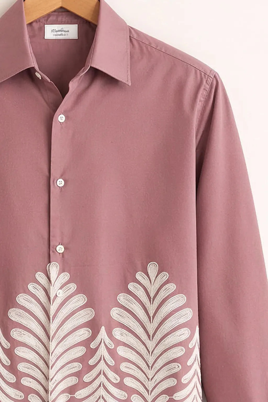 Rosewood Botanical Embroidered Premium Shirt