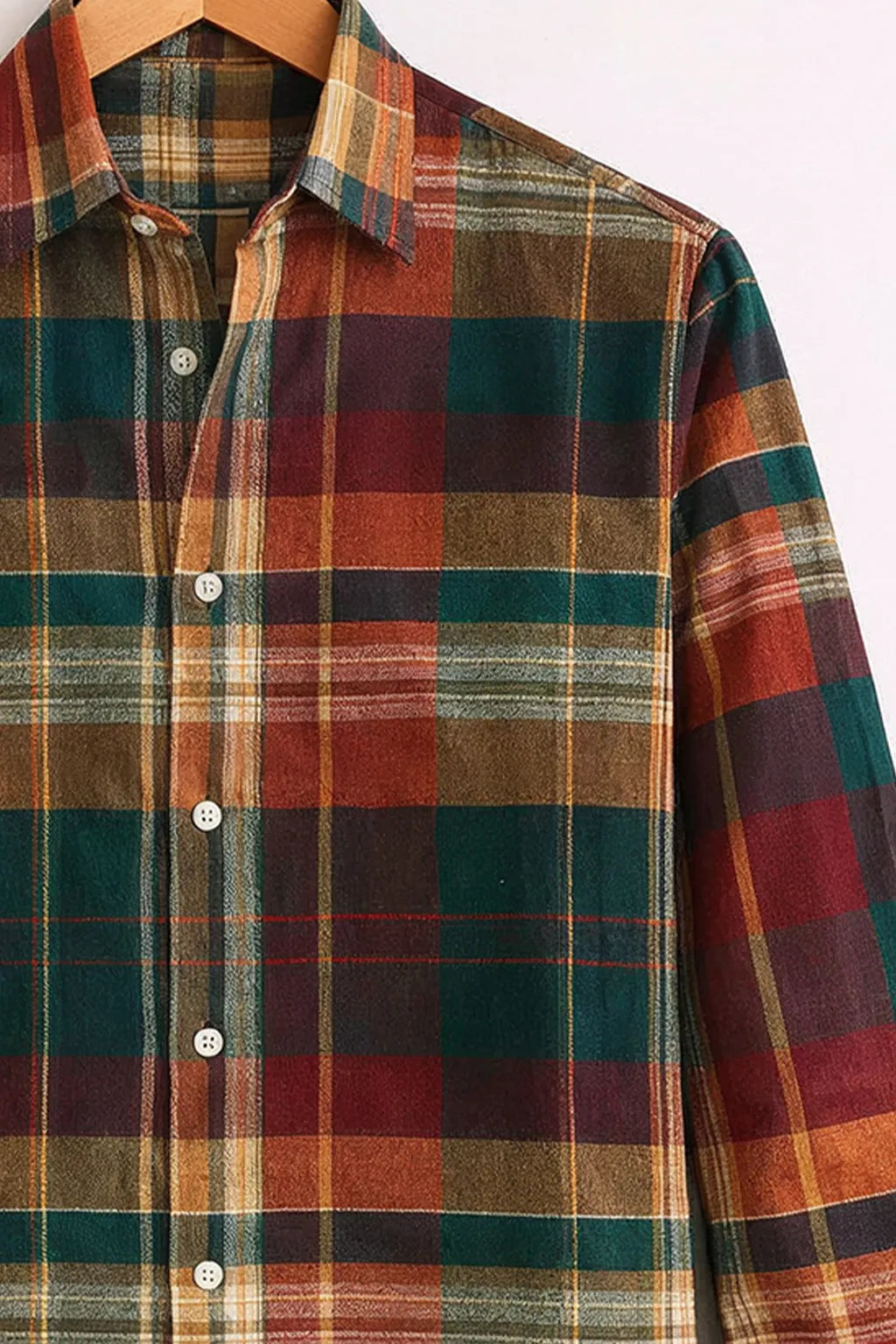 Classic Multicolor Plaid Check Premium Shirt