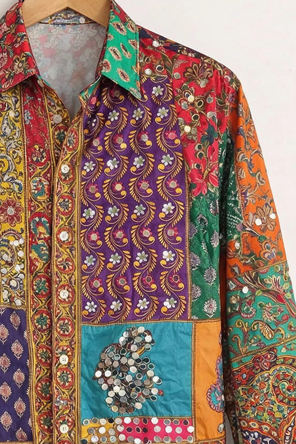 Men's Ornate Ethnic Design Shirt