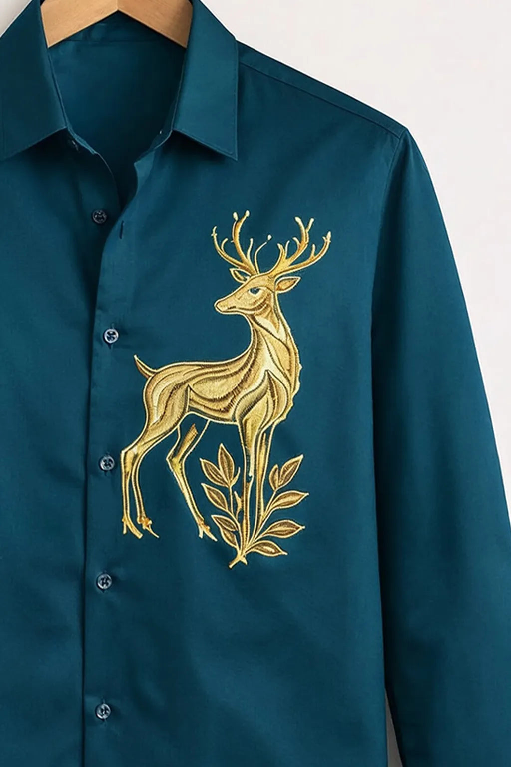 Men's Minimal Luxe Embroidery Shirt