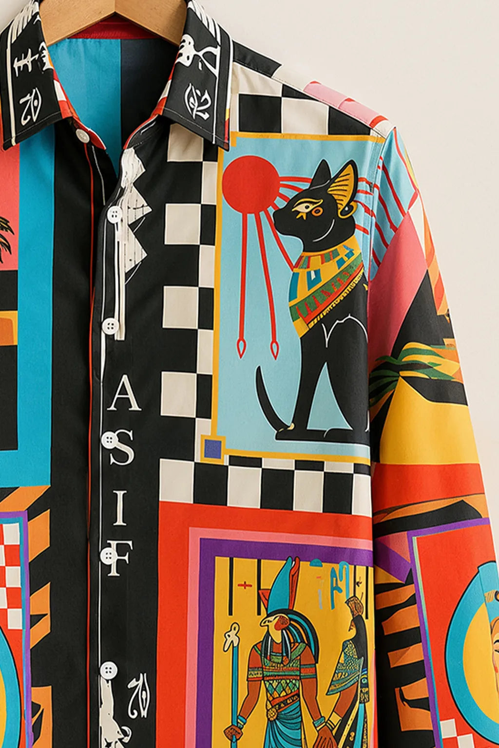 Men's Egyptian Heritage Graphic Printed Shirt