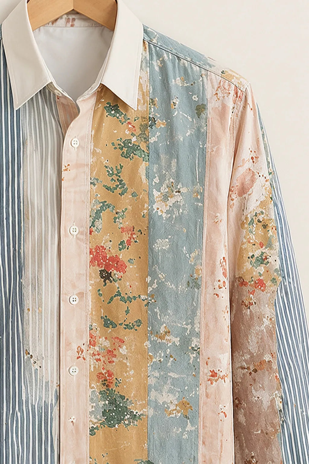 Men's Soft Tones Printed Shirt