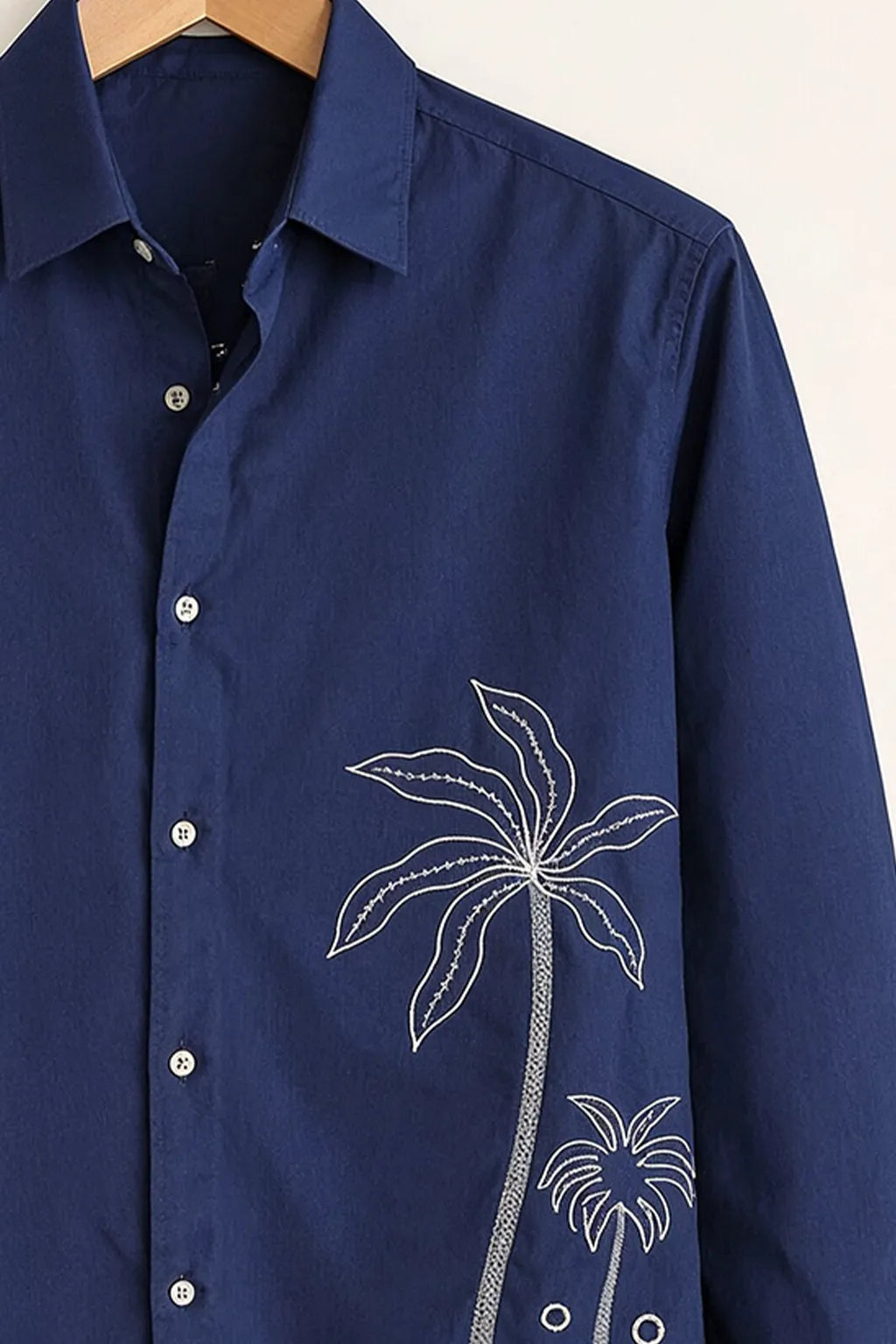 Men's Navy Coastal Minimal Design Shirt