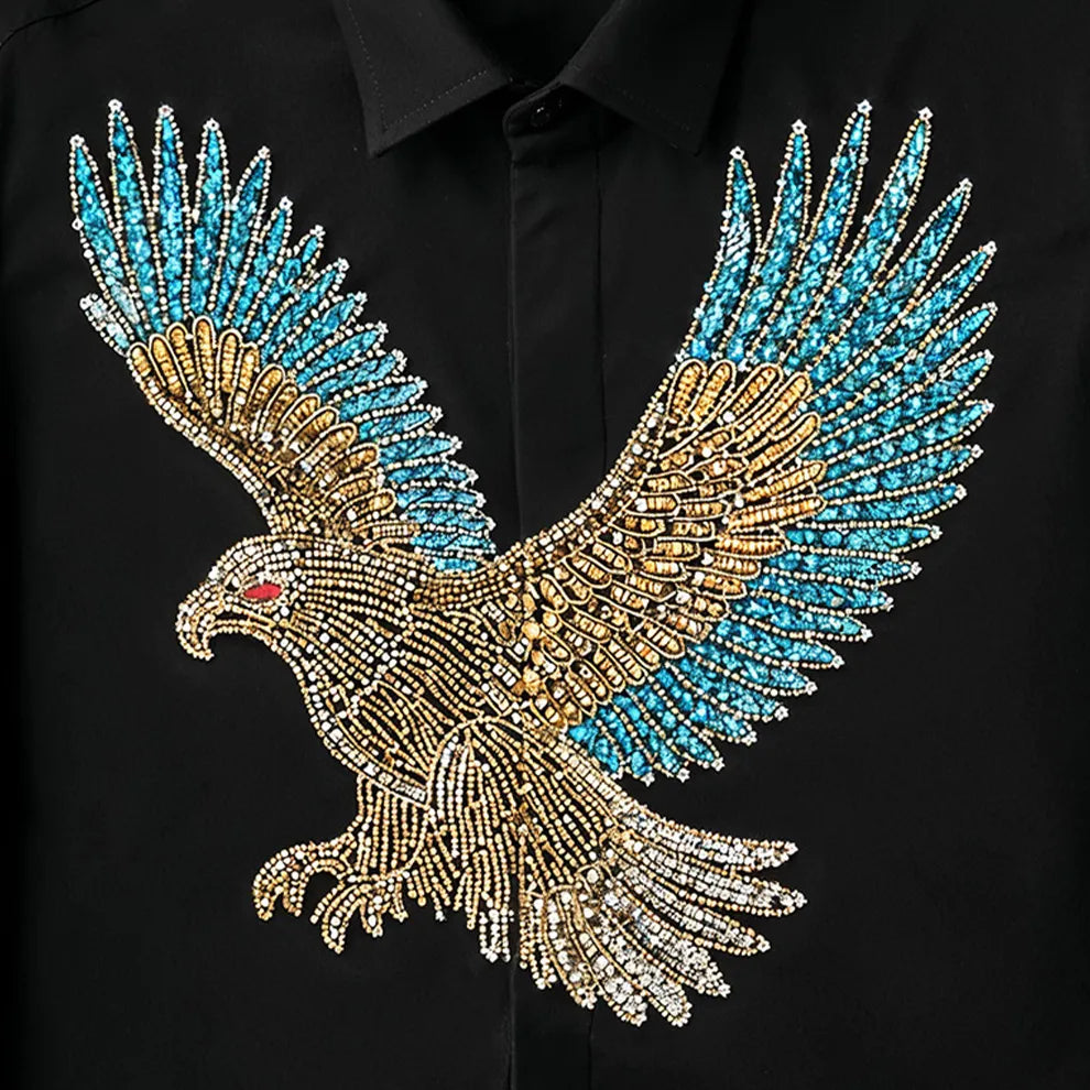 Midnight Eagle Diamond Work Shirt